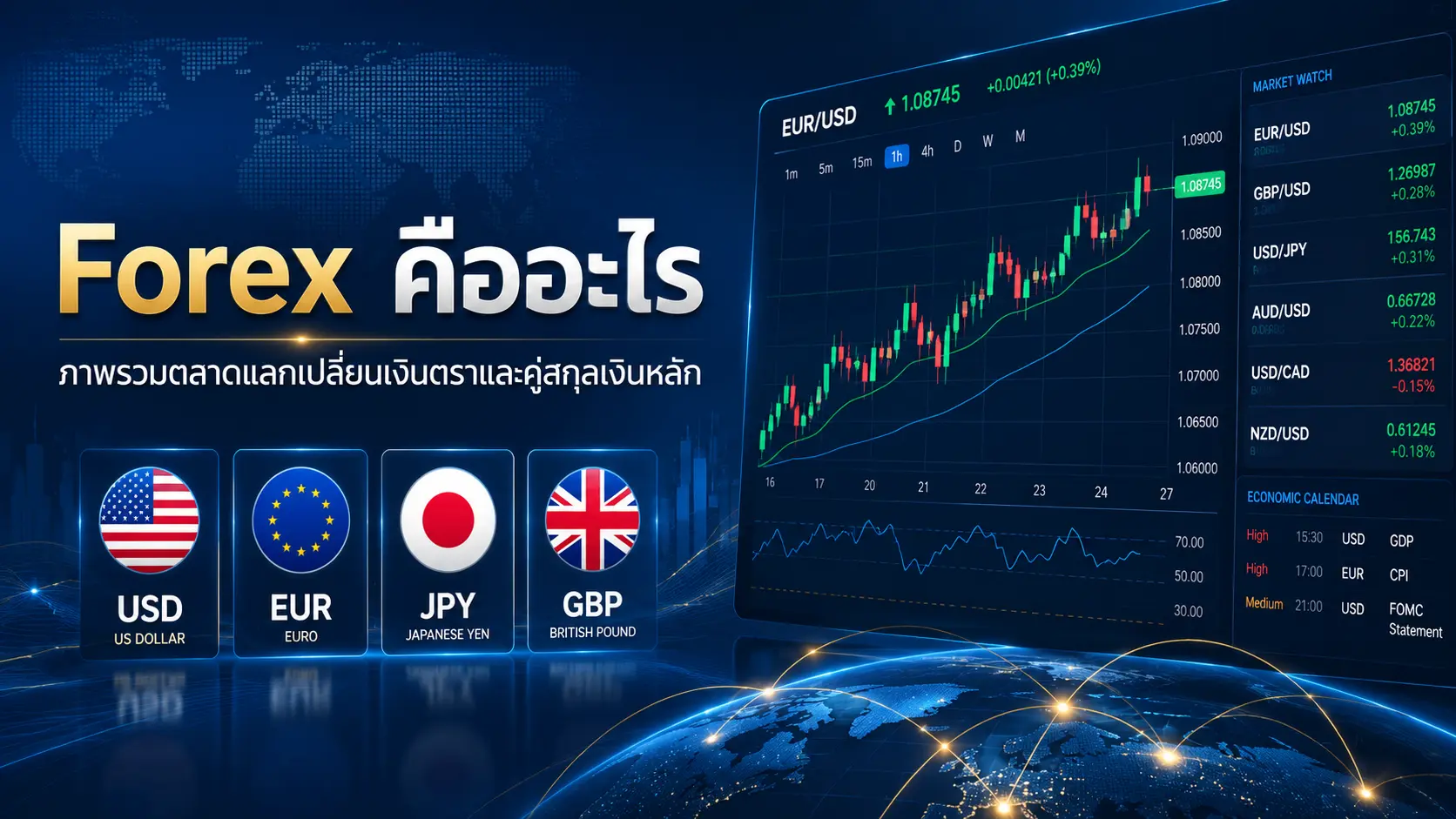 Forex คืออะไร? ตลาดแลกเปลี่ยนเงินตราทำงานอย่างไร (ฉบับเข้าใจง่ายสำหรับมือใหม่)